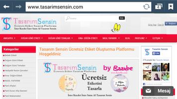 TasarimSensin Sticker Tasarla screenshot 1