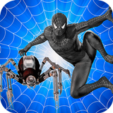 Black Spider Robot Hero icône