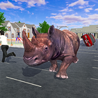wild rhino city rampage icône