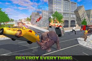 wild rhino city rampage capture d'écran 1