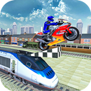 Tricky Bike Train Stunts 2018: Trail Jump APK