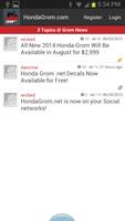 Honda Grom Forum App اسکرین شاٹ 2