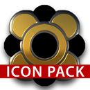 black CAPONE gold HD Icon Pack APK