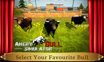 Bull Angry Vengeance Simulator Affiche