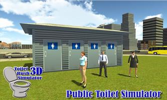 Toilet Rush Simulator 3D Affiche