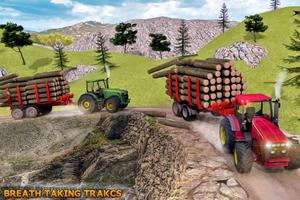 Tractor simulator farmer transport game Affiche