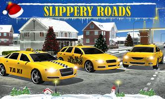 Christmas Taxi Duty 3D Affiche