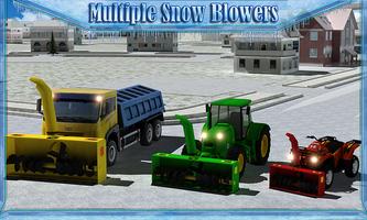 Snow Blower Truck Simulator 3D تصوير الشاشة 3