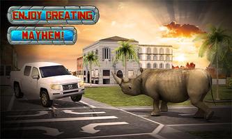 Crazy Rhino Attack 3D capture d'écran 2