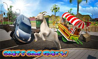 Crazy Goat in Town 3D Affiche