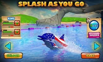 Dolphin Racing 3D capture d'écran 3