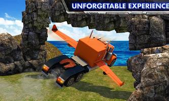 Modern Flying Truck Sim 3D capture d'écran 2