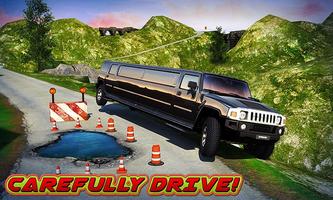 Offroad Hill Limo Driving 3D capture d'écran 2