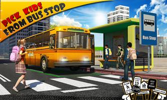 Schoolbus Driver 3D SIM الملصق