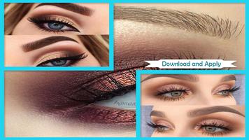 Metalic Eyes Makeup Step by Step Affiche