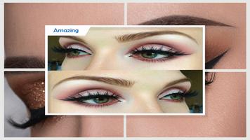 Metalic Eyes Makeup Step by Step 스크린샷 2