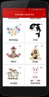 Cute Animal Emoji Stickers imagem de tela 1