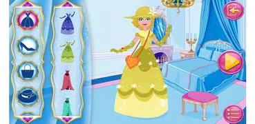Vestir-se e jogar com princesa
