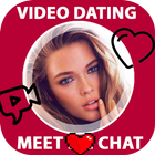 Video dating, meet chat simgesi