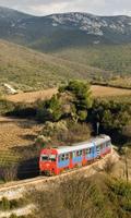 Poster Gioco di puzzle di ferrovie della Grecia