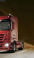 Puzzles Jigsaw Mercedes Actros Game Cartaz