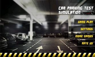 Car Parking Test Simulation 3D постер