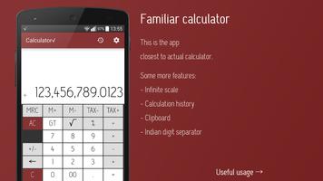 Calculator square root Affiche