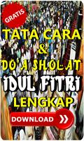 Tata Cara Bacaan dan Doa Sholat Idul Fitri Lengkap Plakat