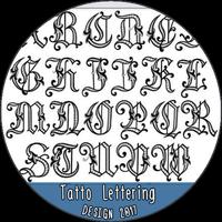 Tatto Lettering Design 2017 โปสเตอร์