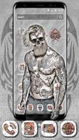 Tattoo Skull Man Theme poster