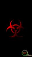 Biohazard Torch-Flashlight/LED الملصق