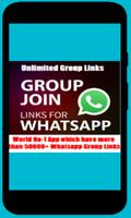 Joining Links Whatsapp Groups 50000+ Affiche