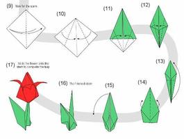 การสร้างบทเรียน Origami โปสเตอร์