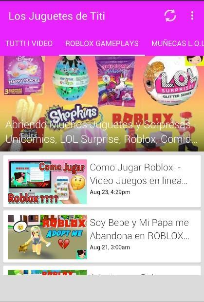 Los Juguetes De Titi For Android Apk Download - sorpresa para mi bebe adopt me roblox