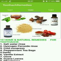 Toothache quick relief tips poster