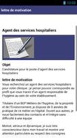 exemple lettre de motivation اسکرین شاٹ 1