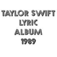 Taylor Swift Lyric Album 1989 plakat