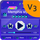 آیکون‌ Memphis style Music Player