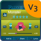 Monster Music Player Skin أيقونة