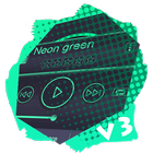 Neon màu xanh lá cây PlayerPro biểu tượng