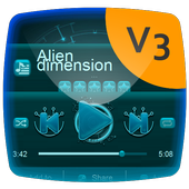 Alien dimension Music Player Theme icon