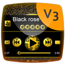 Black rose Music Player Theme aplikacja