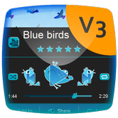 Blue birds Music Player Theme icon