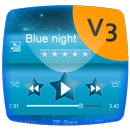 Blue night Music Player Theme aplikacja