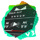 Icona Black suit PlayerPro Skin