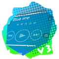 Blue line PlayerPro Skin