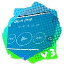 Blue line PlayerPro Skin APK