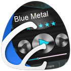 Голубой металл Music Player иконка