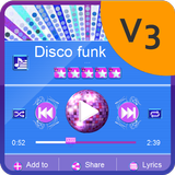 Disco funk Music Player Skin icône