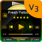Fresh Yellow Music Player Skin иконка